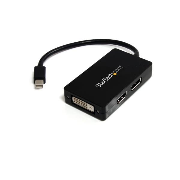 MDP2DPDVHD StarTech Mini DisplayPort|DisplayPort/ DVI/ HDMIϊA_v^ 3 in 1 ~jfBXvC|[g/ mini DPϊP[u