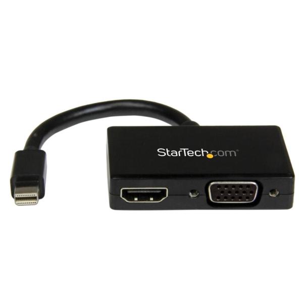 MDP2HDVGA StarTech Mini DisplayPortڑgxA/VA_v^ 2 in 1 Mini DP - VGA/ HDMIϊA_v^ 1920x1200/ 1080p
