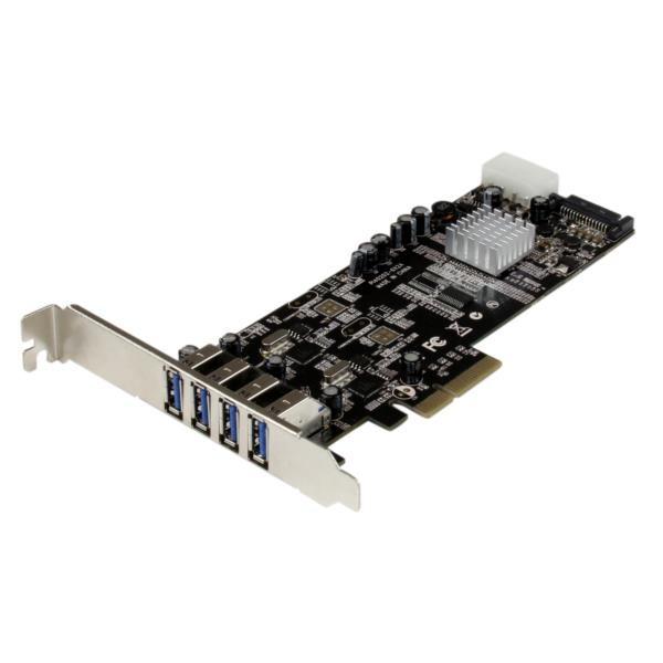 PEXUSB3S42V StarTech SuperSpeed USB 3.0 4|[gPCI Express/ PCIe x4 C^[tF[XJ[h 2̐p5Gbps`l UASPΉ