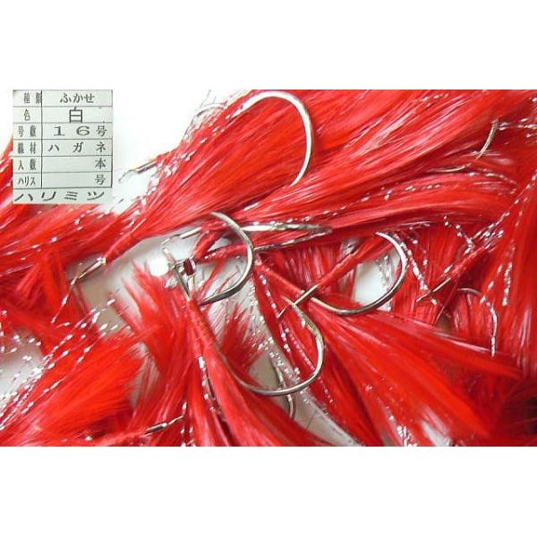 毛針 フカセ16号 白 50本 赤鳥毛 ラメ : 添山高千穂店 - 通販 - Yahoo