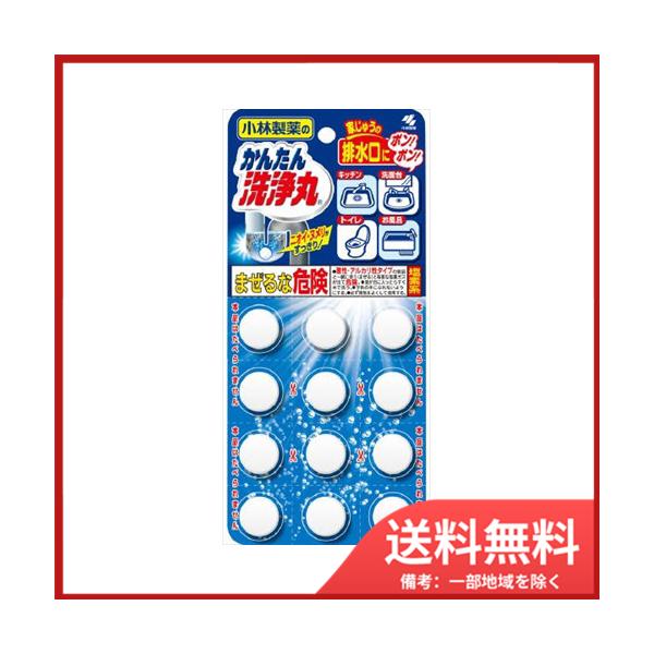小林製薬 小林製薬のかんたん洗浄丸 12錠入 メール便送料無料