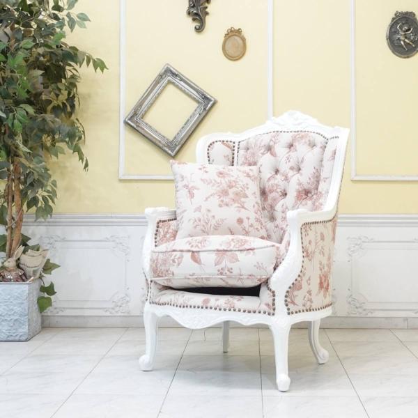 1人掛け ソファ ロココ調家具 一人用 アンティーク ソフィア