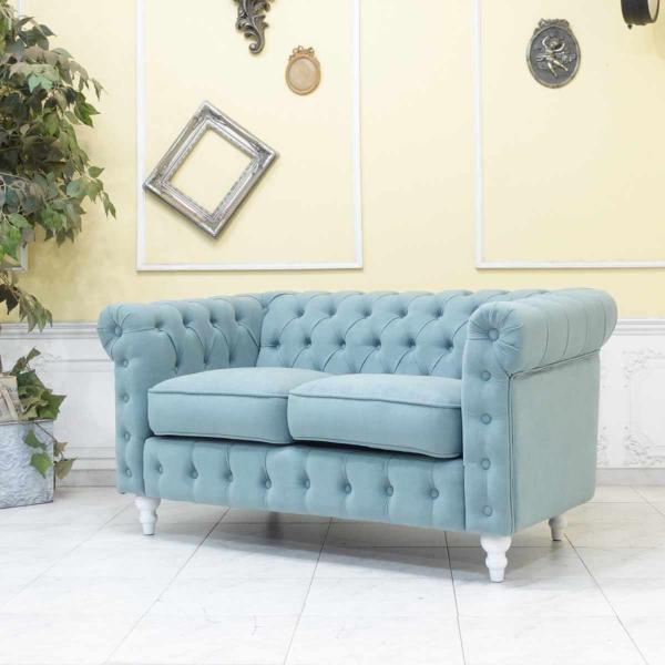 チェスターフィールド ソファ 2人掛け 二人 アンティーク ソファー