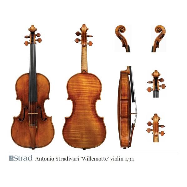 Antonio Stradivari ‘Willemotte’ violin 1734 (バイオリン ポスター)