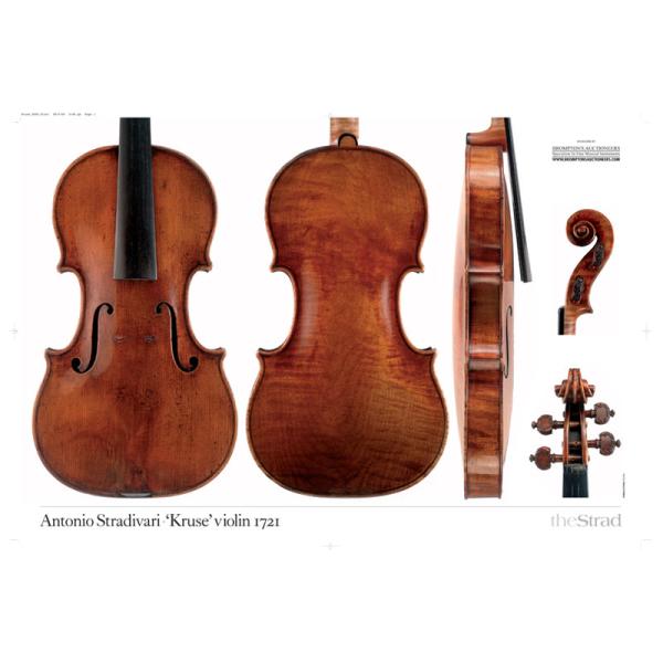 Antonio Stradivari 'Kruse’ violin 1721 (バイオリン ポスター)