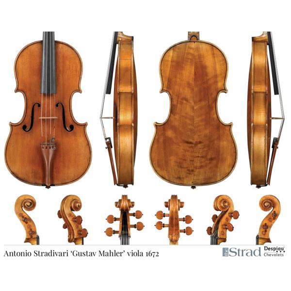 Antonio Stradivari ‘Gustav Mahler’ viola 1672 (ビオラ ポスター)