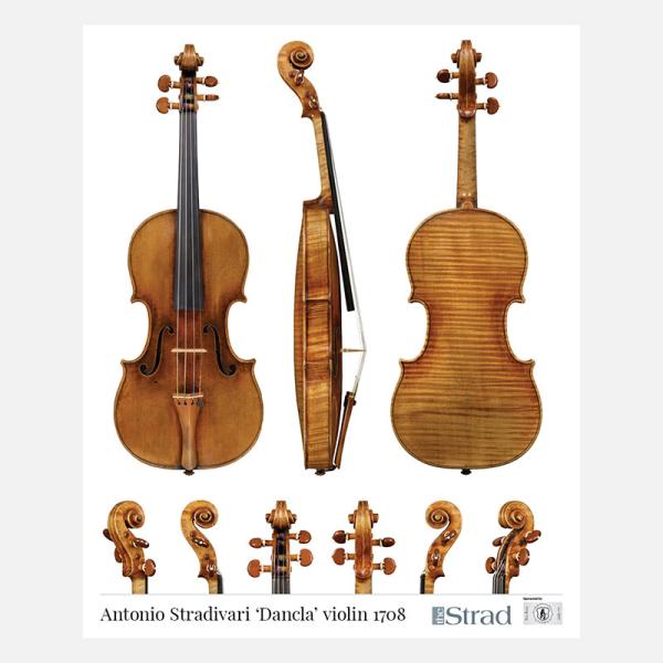 Antonio Stradivari ‘Dancla’ violin 1708 (バイオリン ポスター)