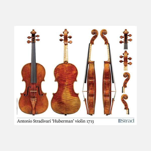 Antonio Stradivari 'Huberman' violin 1713 (バイオリン ポスター)