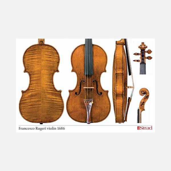 Francesco Rugeri violin 1686 (バイオリン ポスター)