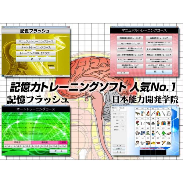 公式 記憶フラッシュ 記憶力 トレーニング ソフト 暗記力強化編 記憶力３倍から５倍アップ 記憶力の簡単説明書 特典付 Buyee Buyee 日本の通販商品 オークションの代理入札 代理購入