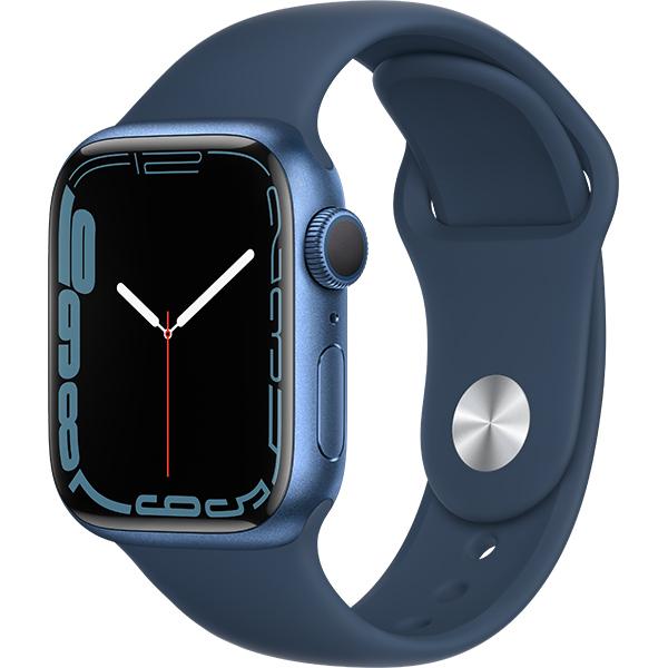 Apple Watch Series 7（GPSモデル）41mmブルーアルミニウムケースと  