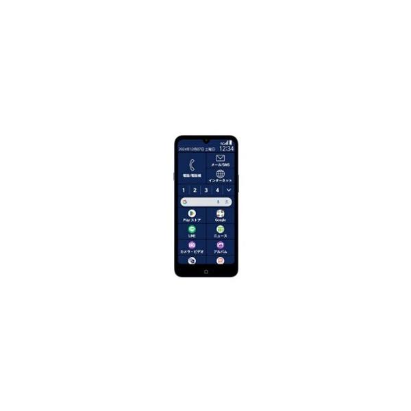 らくらくスマートフォン FCNT Lite MR01 SIMフリー [ディープブルー
