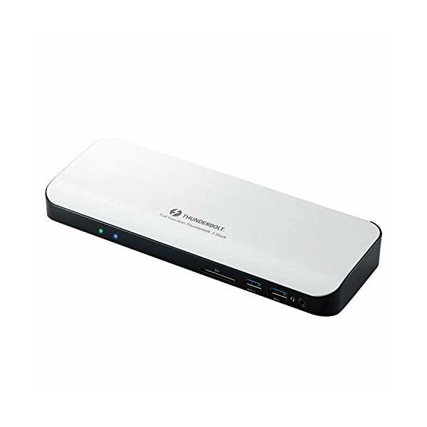 美品! ELECOM Thunderbolt Dock DST-TB301SV ELECOM（エレコム） ドッキングステーション ThunderBolt3 PD対応 DST