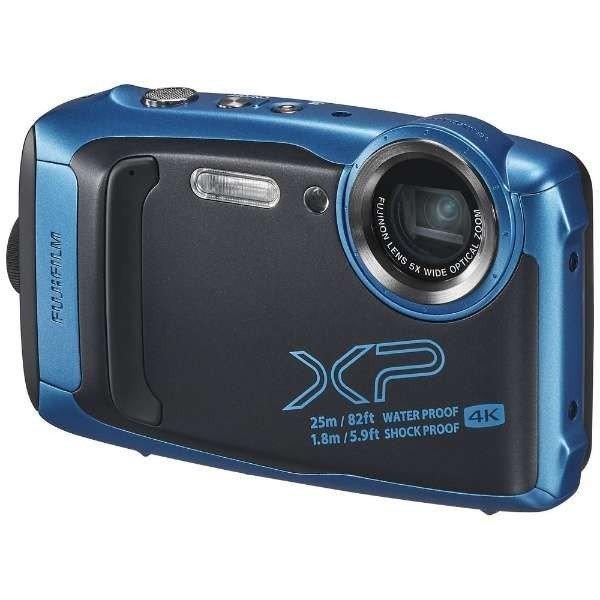 FinePix 富士フイルム 防水カメラ デジタルカメラ XP140 スカイブルー