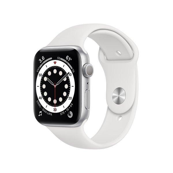 Apple Watch Series 6 GPSモデル 44mm ホワイト 腕時計 健康 メンズ  