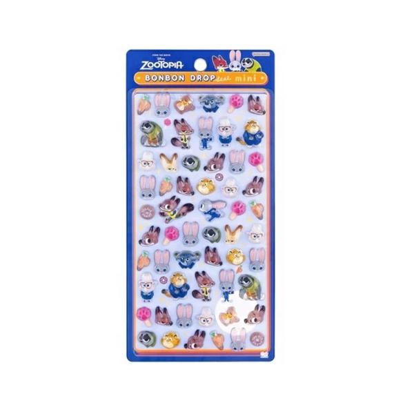 サンスター文具 ボンボンドロップシールミニ ズートピア [S8815046][ラッピング不可]