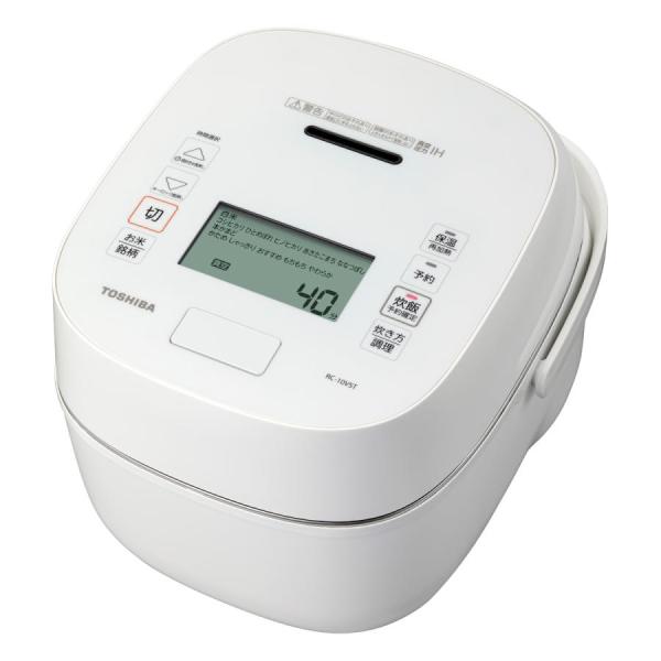 TOSHIBA 東芝 真空圧力 IH 炊飯器 炎匠炊き RC-10VST-W 5.5合炊き
