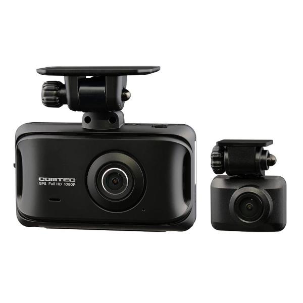 コムテックZDR045型前後2カメラドラレコ完全作動確認フルセット コムテック（Comtec） ドライブレコーダー ドラレコ 前後 2カメラ