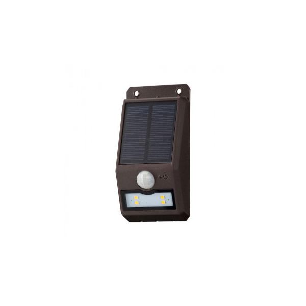 OHM monban ソーラーセンサーウォールライト110lm 薄型ブラウン LS-S108FN4-Tメーカー直送KO  代引き・ラッピング・キャンセル不可