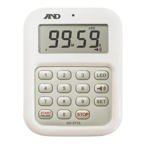 エーアンドデイ　AD-5716　100分形デジタルタイマー 大音量デジタルタイマー 　