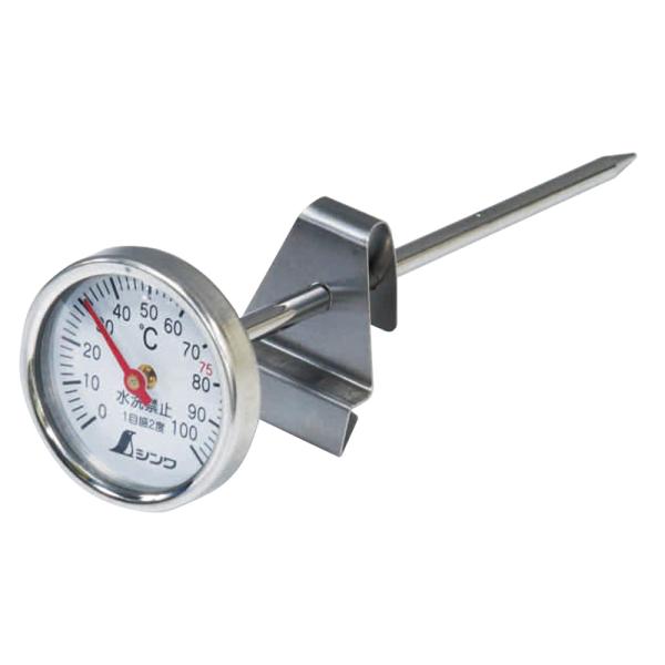 シンワ　72960　温度計 Ｖ−１ 丸Ｔ字型　０〜１００℃　φ３．５×１３cm　調理用