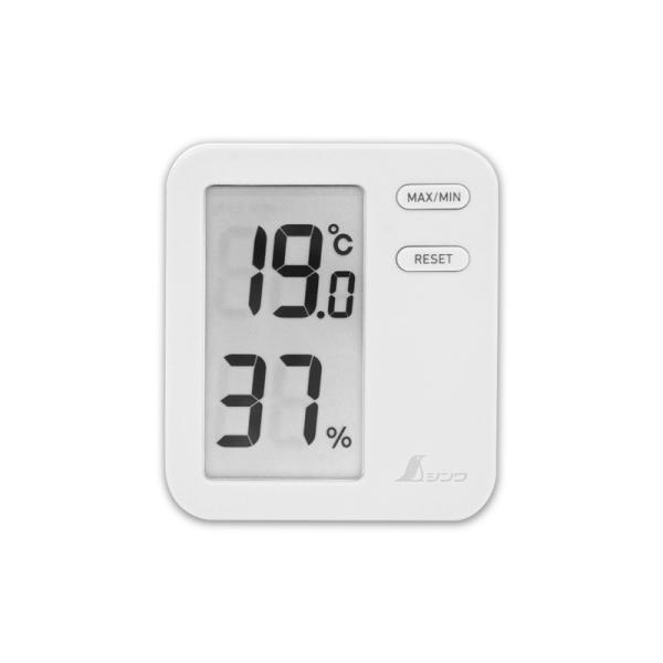 シンワ　73044　デジタル温湿度計　Ｈｏｍｅ Ａ　ホワイト　クリアパック