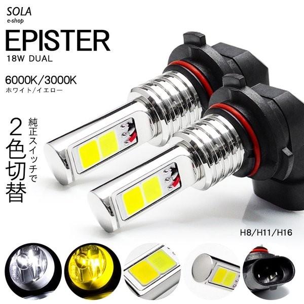 LA300S/LA310S 前期/後期 ミライース LED フォグランプ H8 18W EPISTER