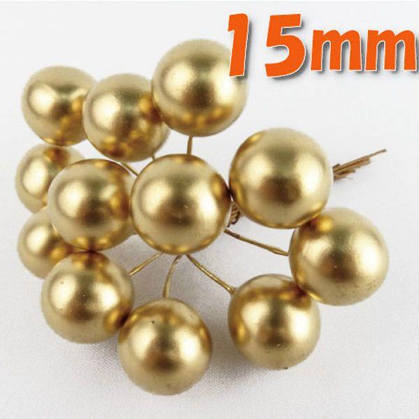 ゴールドボール 15mm ゴールド 小分け 12本入 プリザーブドフラワー ピック ゴールド 東京堂 Y3 Cfl Xk1130 Goldball15 お花の贈り物そらーる 通販 Yahoo ショッピング