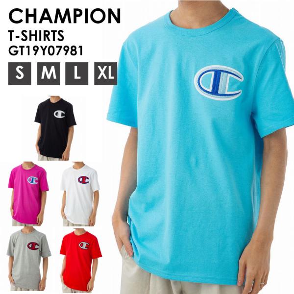 �`�����s�I�� T�V���c (6�F) ���� HERITAGE SHORT SLEEVE TEE �w���e�[�W �V���[�g�X���[�u ���S �V���v�� �J�W���A�� GT19Y07981 �����Y CHAMPION �|�C���g���p