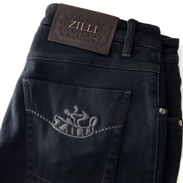 日本製 ブランド メンズ デニムパンツ 正規販売店 ブランド ラグジュアリー 究極の Zilli ジリー 高級 ボトムス ブラック ジリー Zilli ボトムス パンツ