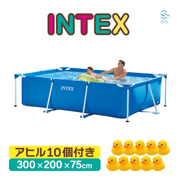 INTEX プール 大型 正規品 インテックス レクタングラ フレーム