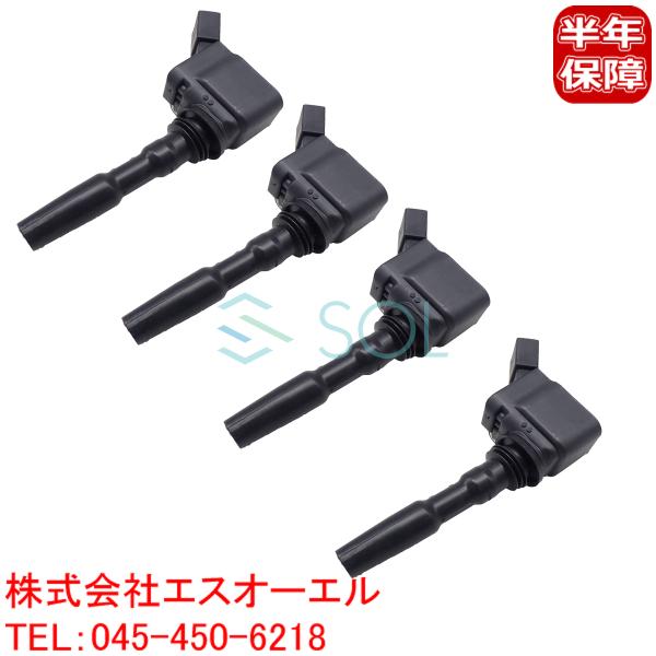 純正　VW AG イグニッションコイル 8個セット 079 905 110 K フォルクスワーゲン（Volkswagen） VW ゴルフ6 ゴルフ7 ビートル(5C1