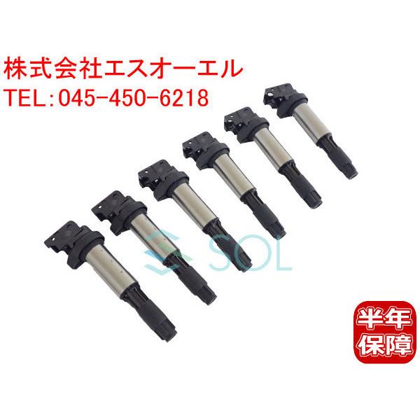 BMW E83 X3 E53 X5 E85 Z4 イグニッションコイル 6本セット(1台分) 2.2 