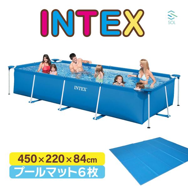 INTEX 4.5m X 2.2m X 84cm INTEX インテックス プール 特大 大型 超