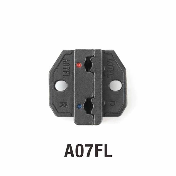 商品詳細 用途：ファストン端子#250・#187シリーズ等のオープンバレル端子を圧着材質：特殊合金鋼表面加工：電解研磨によるばり取り実施対応：エアー式圧着機AM-10、電動式圧着機EM-6B1および圧着ベンチHS-03B、HS-03BC本体...