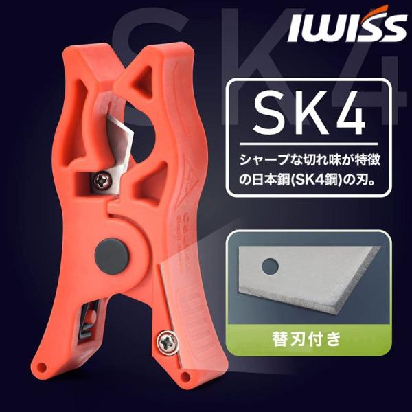 樹脂管カッター チューブカッター 替刃 樹脂チューブカッター 樹脂管用カッター 工具 切断工具 切断 工具 電工 配線 DIY 作業 替え刃 軽量 iCrimp ICP-CT01 爆買