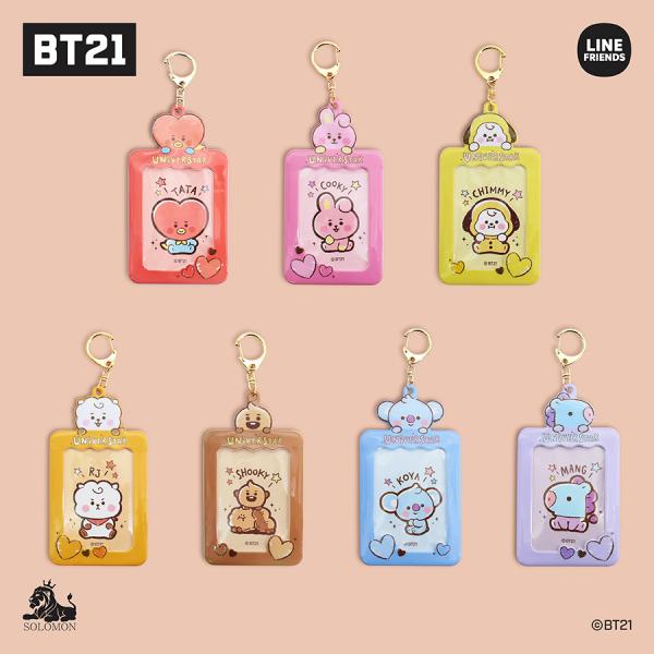 bt21 カードフレーム キーホルダー 推し活 チェキ トレカ 入 방탄 bts 楽天市場】bt21カードフレームキーホルダー（バッグ・小物