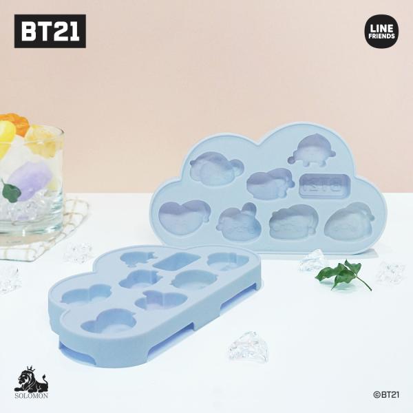 [Release date: August 24, 2021]●商品名：BT21 アイストレイ(シリコントレー) ●サイズ：約115x120(mm)●素材：シリコン●製造国：中国■アイストレイのご利用について■氷を作る際に画像イメージのよう...