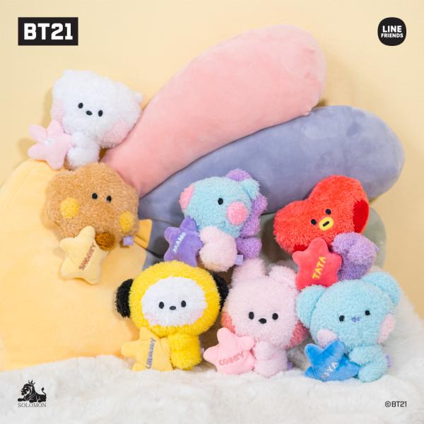 BT21 mininiリールキーホルダー ぬいぐるみ 7種セット BT21 【：50%OFFセール：】ソロモン商事 minini リール
