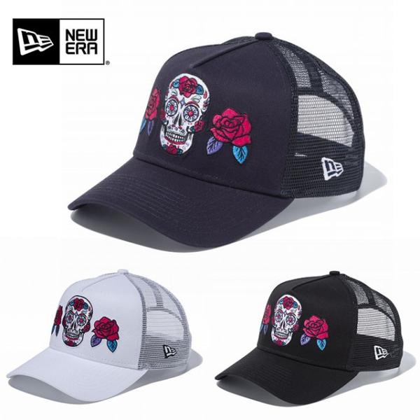 ニューエラ 9forty A Frame トラッカー メキシカン スカル ローズ ホワイト ネイビー ブラック 白 紺 黒 スナップバック キャップ Snapback Cap サイズ Buyee 日本代购平台 产品购物网站大全 Buyee一站式代购 Bot Online