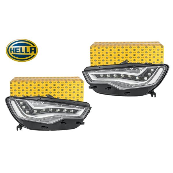 正規純正OEM AUDI アウディ A6 S6 C7 4G セダン アバント オールロード クワトロ LED ヘッドライト ヘッドランプ 左右 セット SET 
