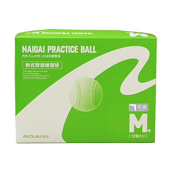 他サイト： 内外ゴムNAIGAI ナイガイベースボール Mプラクティス 1ダース12球 白の商品画像