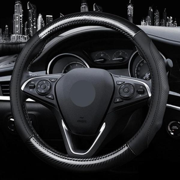 他サイト： TATACLEA ハンドルカバー 軽自動車 乗用車 本革 ステアリングカバー滑り止めゴム内輪 四季汎用 通気性 握り 触感よく 耐久 滑り止めの商品画像