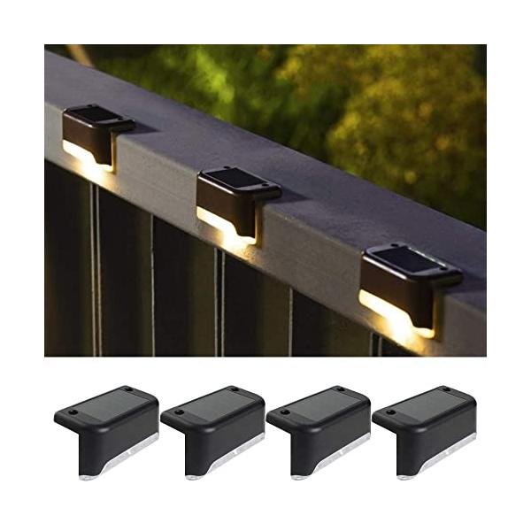 他サイト： Yanhao 4個ソーラーライト 屋外 暖色 ガーデンライト ソーラー 庭園灯 階段ライト 防水 明暗センサー 自動点灯 LED 外灯 飾り用の商品画像