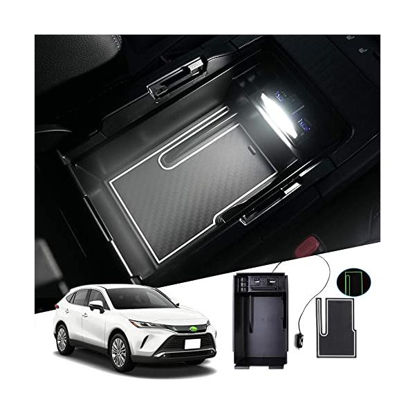 他サイト： Auto Spec トヨタ ハリアー 80系 内蔵型コンソールボックス Harrier R2.06〜現行 MXUA8# AXUH8# 2ポートUの商品画像