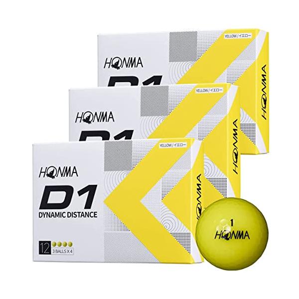 他サイト： 3ダースセット ホンマ ゴルフ ボール D1 D-1 BT2201 まとめ買い 2ピース ソフト アイオノマー 飛び系 飛距離 ディスタンス ゴの商品画像