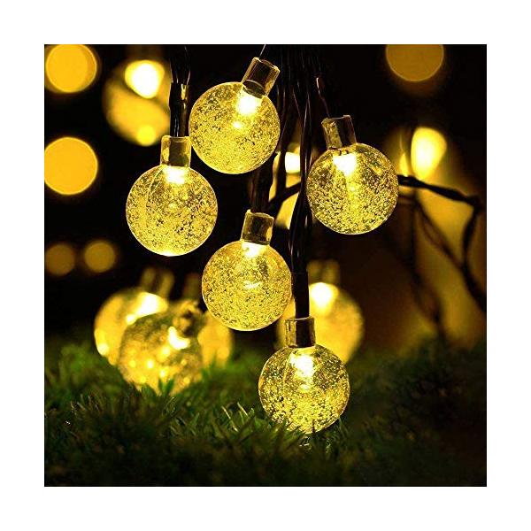 他サイト： cshare ソーラー LED ストリングライト イルミネーションライト 50電球 7M IP65防水 8モード 夜間自動点灯 キャンプ用 ガーの商品画像