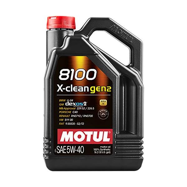 他サイト： MOTULモチュール 8100 X-clean GEN2 全合成油 エンジンオイル 5W-40 5L 109897の商品画像