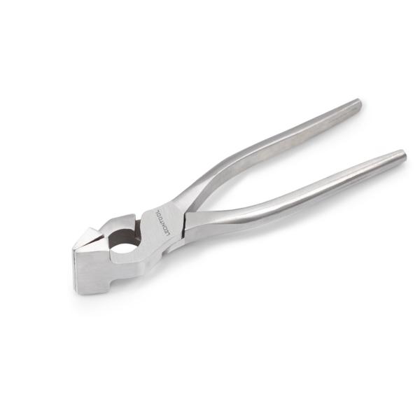 LEONTOOL 口金押えペンチ式 平ペンチ 平やっとこ 幅広 レザークラフト