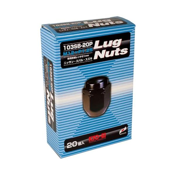 他サイト： KYO-EI  協永産業  ラグナット  個数:20個入   袋タイプ 21HEX  M12 x P1.25 103SB-20P 鉄製 ブラックの商品画像